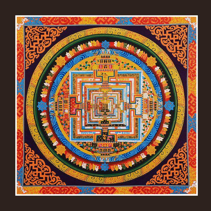 藏村唐卡手绘坛城尼泊尔藏族手工天然矿物颜料客厅玄关装饰画壁画,特色手工艺,藏族唐卡,淘宝优惠券,粉丝福利购,淘宝优惠卷