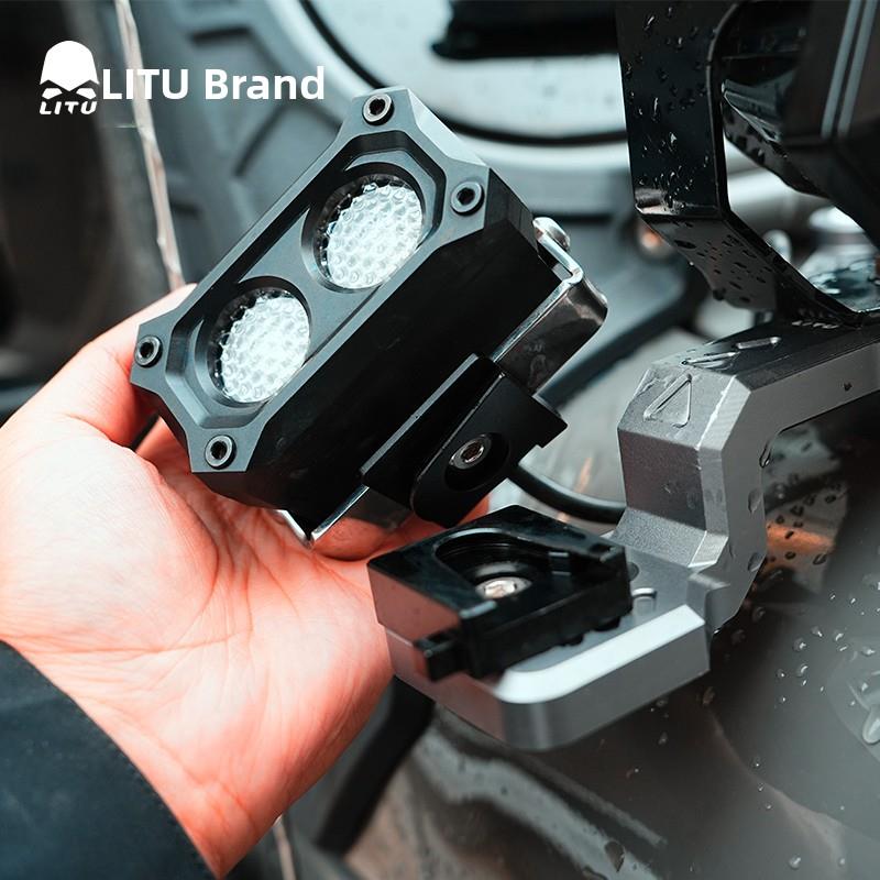 越野聚光灯a柱支架坦克400支架猛禽螺旋支架中网格聚光灯支架屋顶