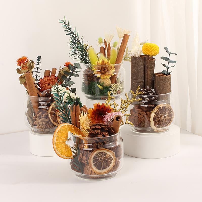 肉桂生财摆件无火香薰家居室内干花持久扩香高级办公室桌面送礼物