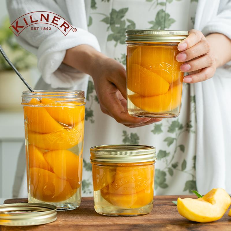 英国kilner罐头瓶空瓶自制黄桃西红柿果酱家用收纳储物玻璃密封罐