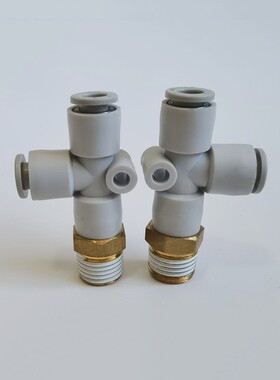 SMC辅助用T形接头KQ2Y08-KQ2Y10-KQ2Y12-KQY-01S-02S-03S-04S-X2