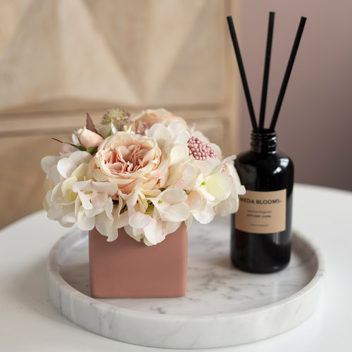 韩式现代客厅小盆栽香氛仿真花