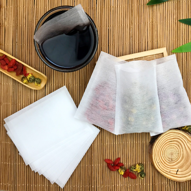 100个热封无纺布袋茶包袋一次性过滤袋泡茶袋粉末袋调料袋隔渣袋
