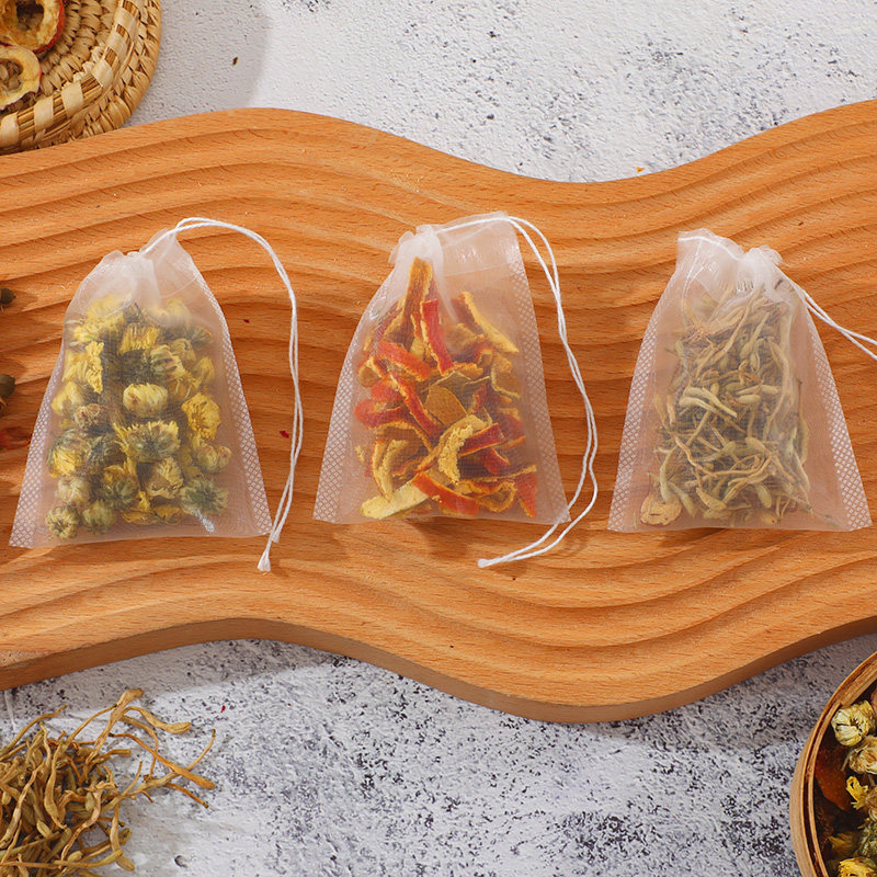 尼龙茶包袋煮茶袋花茶茶渣过滤网袋茶叶包水杯奶茶冷泡茶袋50枚