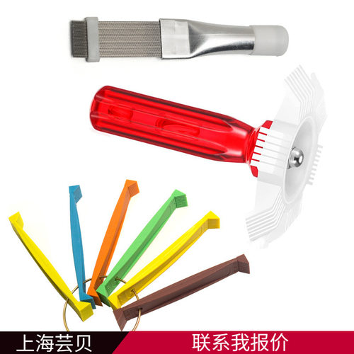彩梳+金属翅片梳+白翅空调翅片梳理工具冷凝器清洗刷清洁除尘套装