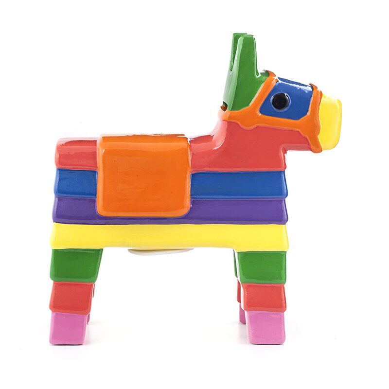 物舍×kikkerland彩虹小马存钱罐pinata coin bank多彩陶瓷摆件