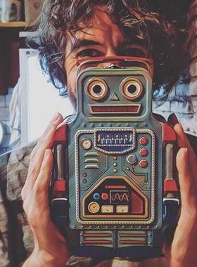 物舍×Suck uk机器人野餐盒郊游便当盒零食收纳盒学生便携饭盒