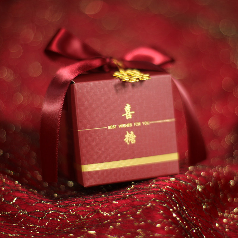 创意网红喜糖盒ins风婚礼喜糖袋结婚喜糖盒子欧式婚庆糖果礼品盒