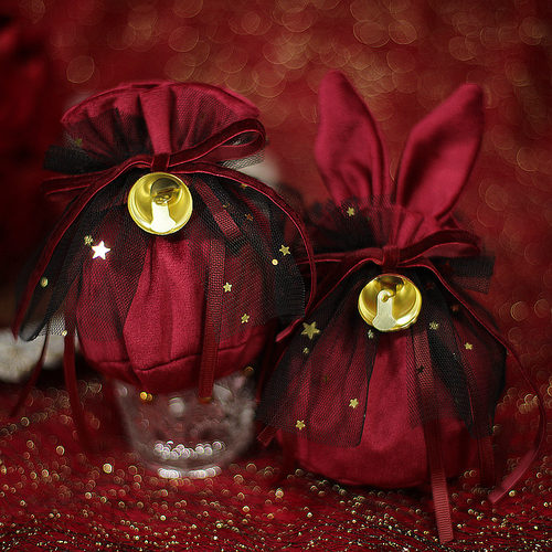 小兔子圣诞节苹果盒平安夜包装