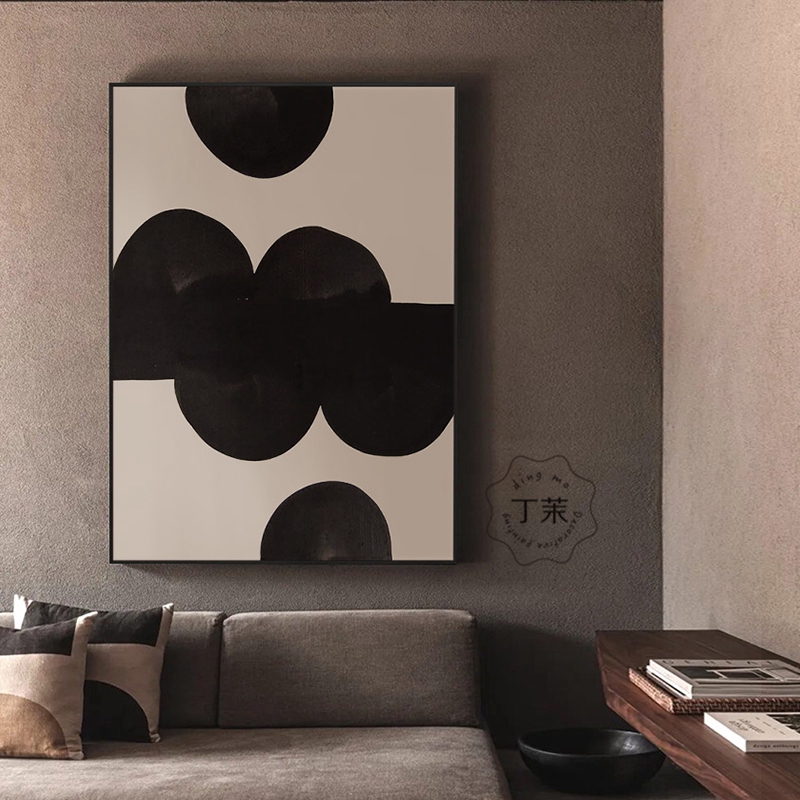 装饰画软装设计师超大幅落地画