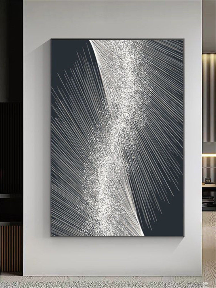 神话韵律丨抽象线条装饰画客厅玄关走廊过道尽头背景墙壁竖版挂画