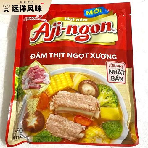 越南Aji-Ngon hat nem排骨鸡精猪肉炒菜厨房调味料 400g 一包