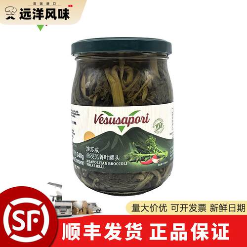 维苏威 油浸芜菁叶罐头520g家用意大利进口