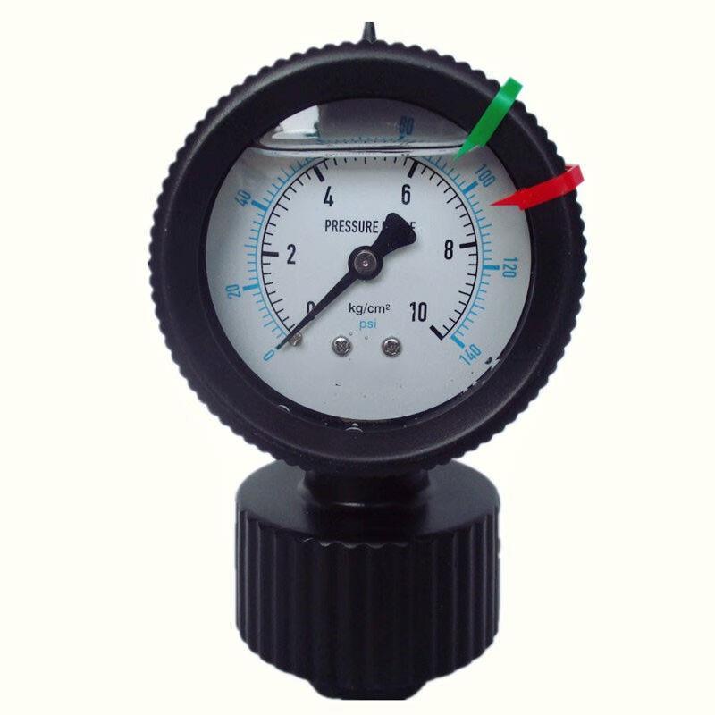 GW隔膜PP压力表Y60塑料PVC耐酸碱防腐蚀单位:个0-10kg(1MPA)