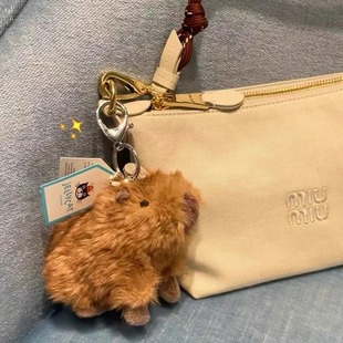 英国Jellycat克莱德水豚包包挂饰毛绒玩具安抚玩偶挂件钥匙扣礼物