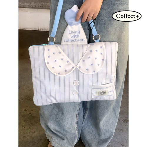 艺术收藏夹 多功能手提单肩包苹果华为平板笔记本内胆包外出收纳