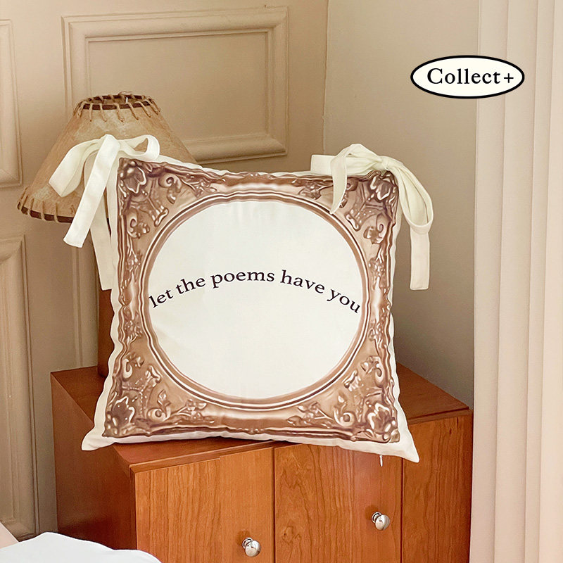 艺术收藏夹娜塔莎法式沙发靠垫抱枕床上用品枕头枕套含芯透气亲肤