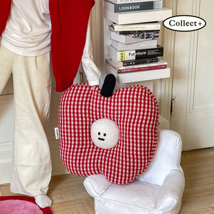 艺术收藏夹 苹果抱枕可爱异形公仔床上睡觉靠枕汽车沙发客厅腰靠