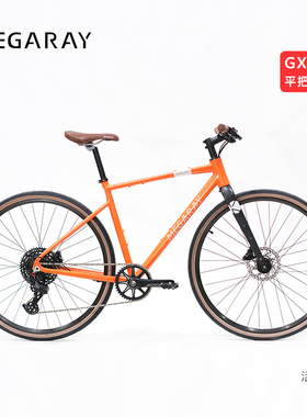 MEGARAY砾石公路车GX380平把瓜车Gravel碳内走线一体前叉