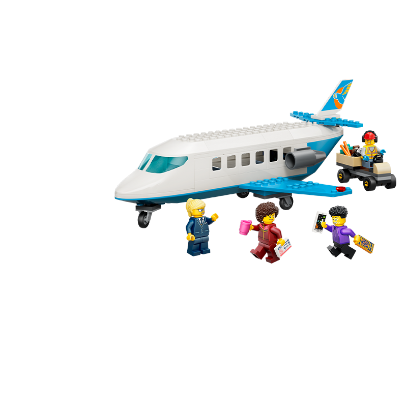 LEGO乐高60492喷气式客运飞机创意益智拼装积木玩具礼物