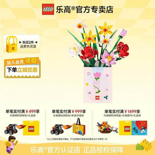 乐高花植系列拼搭积木