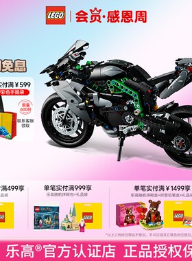 LEGO乐高42170机械组川崎H2R摩托车儿童积木玩具