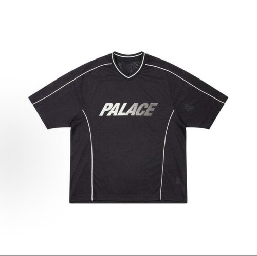 PALACE黑色短袖字母印花T恤