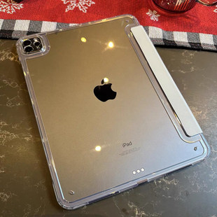 高级感无笔槽ipad2025保护壳air透明12.9苹果平板套pro11寸亚克力10.9防弯10.5防摔10.2简约mini7