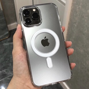 MagSafe磁吸保护套17适用苹果16Promax高透明15 14Pro手机壳iPhone13高级12亚克力11二合一防摔