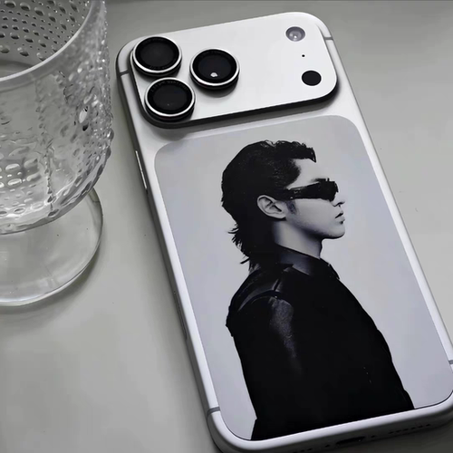 kris手机背卡贴膜适用iPhone17promax手机壳不留胶可来图定制明星爱豆17Pro磨砂背膜3m苹果17air背板贴17