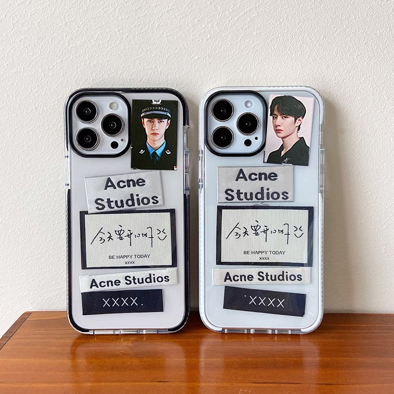 王一博diy标签手机壳适用苹果