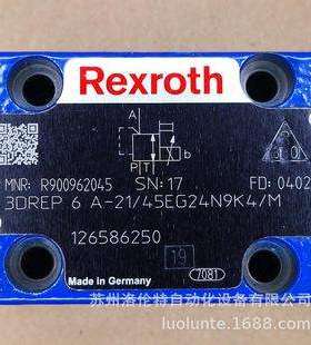 R900962045 3DREP6A-2X/45EG24N9K4/M Rexroth/比例阀/