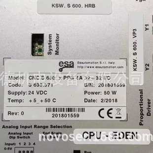 ESA电源CNC S 630 X PPG 4A 3232I/O S630.571 24VDC CNCS630