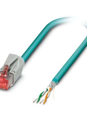 Phoenix 1404340 VS-IP20-OE-93E/0.5 3m Cat5e 黑色 RJ45 转公头