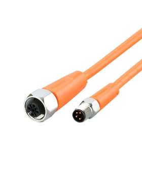 IFM EVT305 易福门 公头单向 M8 转母头 单向 M12 传感器执行器线