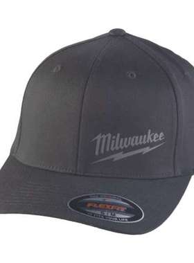 Milwaukee 4932493096 密尔沃基黑色顶峰顶帽 棉质聚酯保护材料