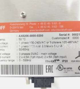 进口德国倍福伺服驱动器AX2003-B310-0000 AX2006-B310-0000