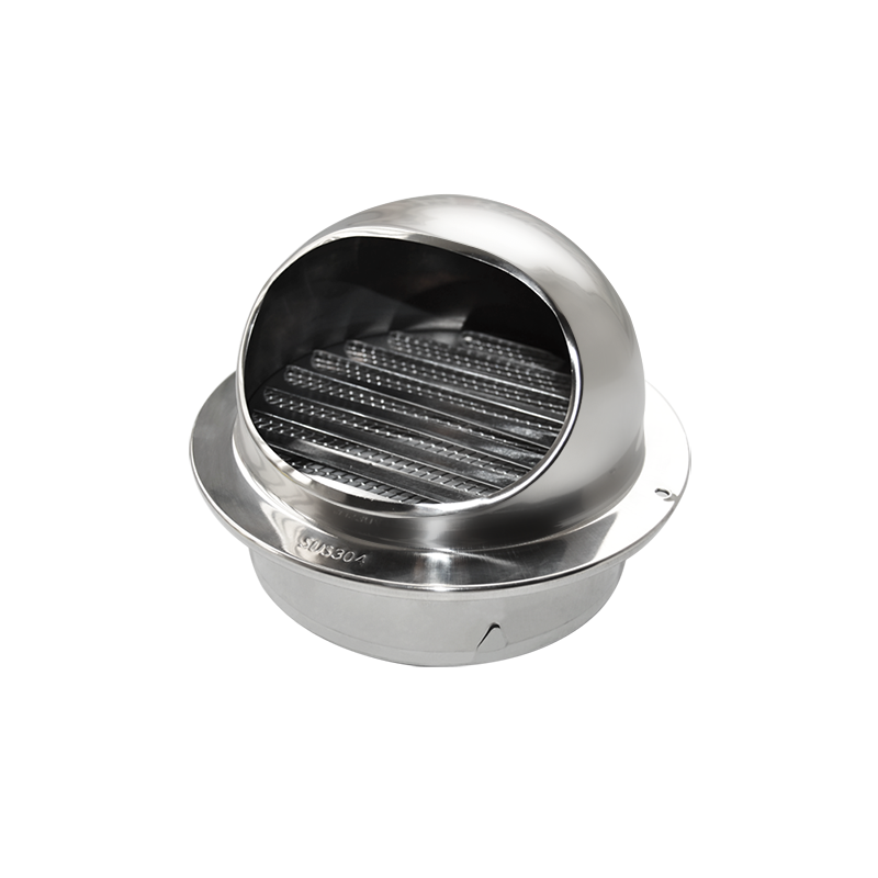 新风外墙通风管道排烟管排气不锈钢风帽防风罩新风外墙出通风口网