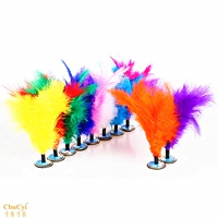 Feather Duster Match Nút Ryukyu Cạnh tranh Ryukyu Kháng Kick màu Dế có thể tháo rời Hoa 20 - Các môn thể thao cầu lông / Diabolo / dân gian cầu đá giá rẻ	