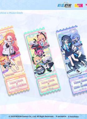 Muse Dash x 蔚蓝档案 联动 镭射票套组 喵斯快跑官方周边
