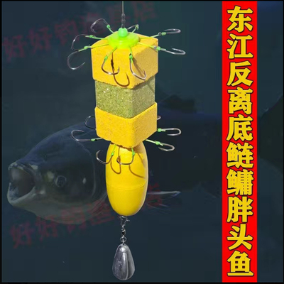 新品新反离底钓鲢鳙翻版浮漂中通海杆浮球江河走水反底钓方块防挂