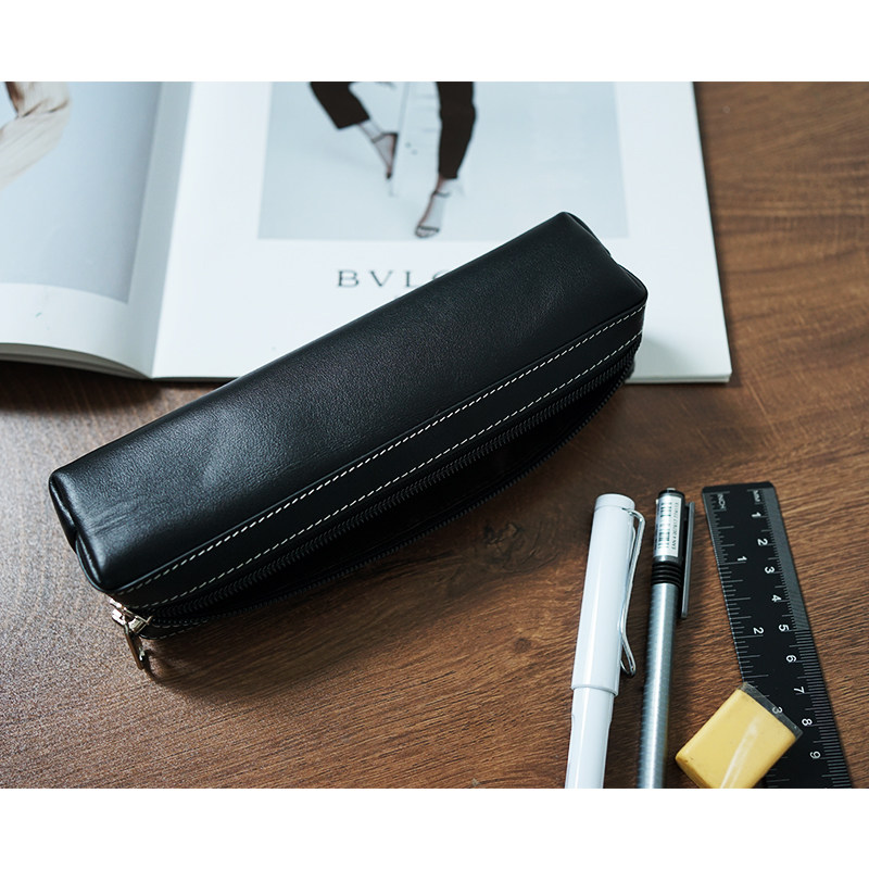 许仙家进口头层牛皮简约笔袋大容量笔套钢笔收纳袋 多功能 文具盒,文具电教/文化用品/商务用品,笔袋,淘宝优惠券,粉丝福利购,淘宝优惠卷