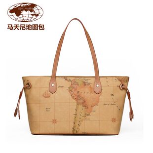 马天尼地图包包新款女包机车包单肩包手提包欧美大牌专柜正品