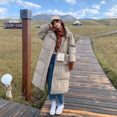 芯依梦羽绒棉中长款韩版宽松
