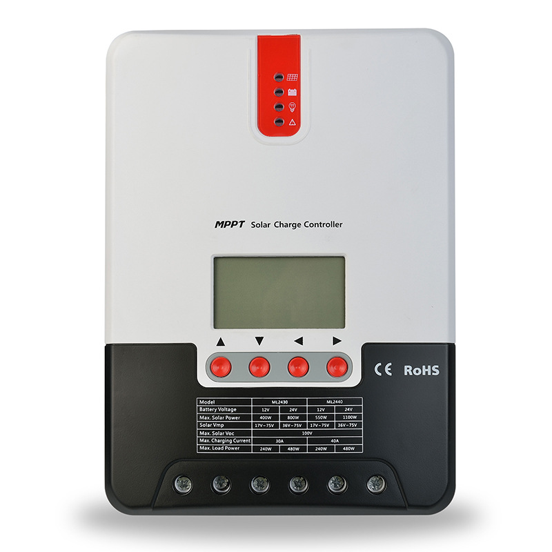 硕日mppt太阳能控制器20A30A60A全自动锂电池房车光伏充电智能