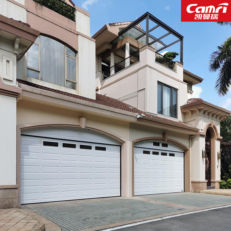 翻板车库门 别墅家用防盗停车场铝合金遥控卷帘门 电动保温提升门
