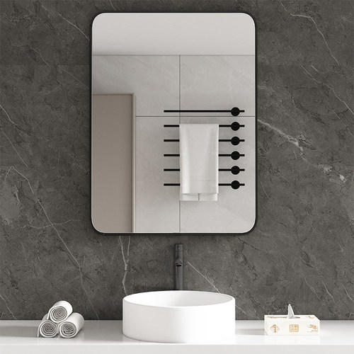 浴室贴墙自粘防水玻璃镜