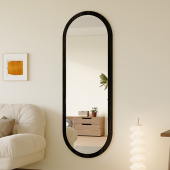 中古风壁挂式 全身镜全身镜网红胶囊形镜子贴墙卧室家用挂墙全身镜