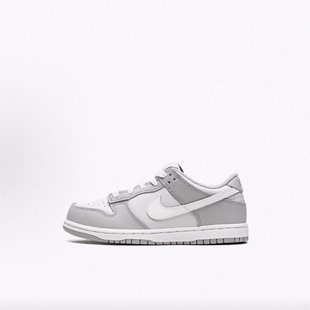 NikeDunk Grey  低帮 儿童板鞋  中小童