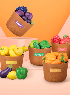 FritzS仿真水果蔬菜玩具女孩儿童认知礼物宝宝早教益智模型